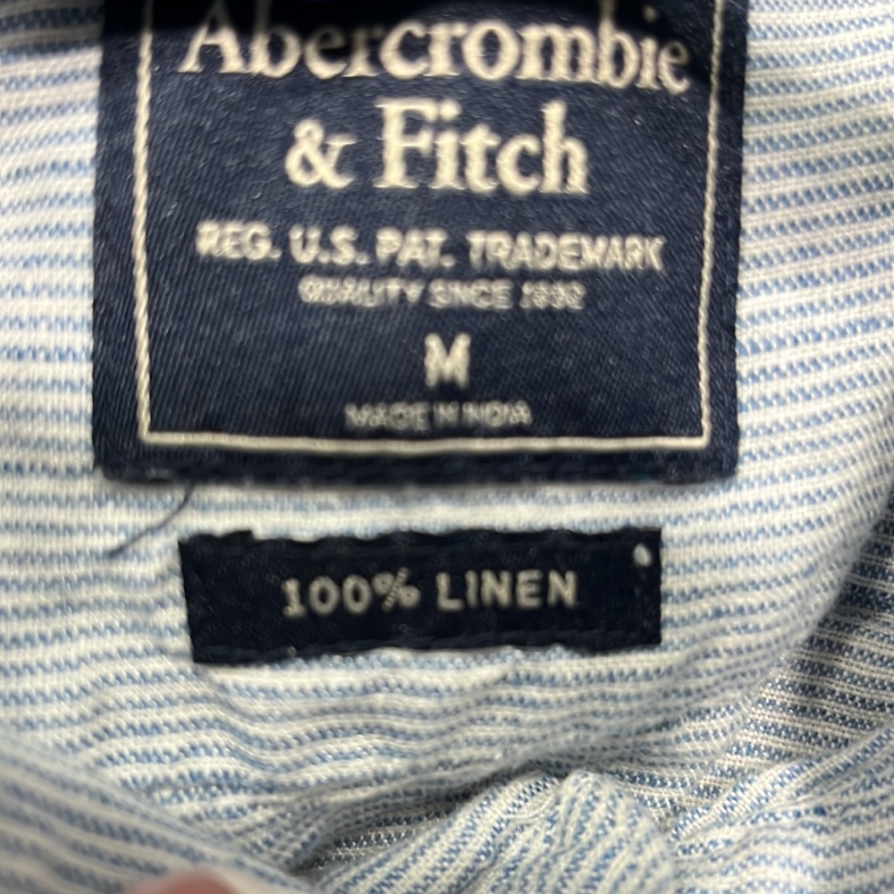 Abercrombie & fitch mens linen shirt - Picture 6 of 8